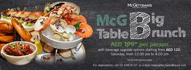 McG Big Table Brunch @ McGettigan’s Dusit Thani Abu Dhabi 