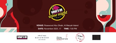 What’s On Wine Night @ Rosewood Abu Dhabi Terrace