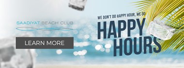 Happy Hours @ Saadiyat Beach Club 
