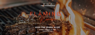Flaming Romance @ BOA Steakhouse