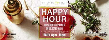 Happy Hour @ Lemon & Lime 