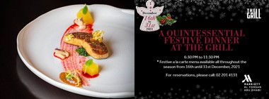A Quintessential Festive Dinner @ The Grill 
