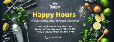 Happy Hours @ Porters 