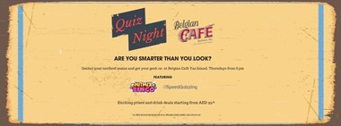 Quiz Night @ Belgian Café 