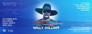Willy Williams Live @ Saadiyat Beach Club