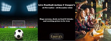 Live Football Action @ Cooper's 
