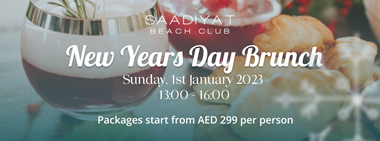 New Year's Day Brunch @ Saadiyat Beach Club