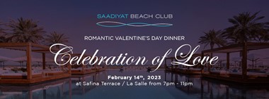 Celebration of Love @ Saadiyat Beach Club