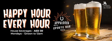 Happy Hour Every Hour @ Appaloosa Bar 