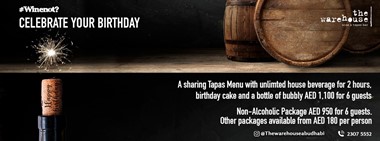 Celebrate Your Birthday @ The Warehouse Wine Bar     