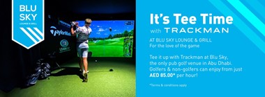 Play Indoor Golf With Trackman @ Blu Sky Lounge & Grill  