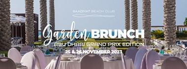 Garden Brunch Grand Prix Edition @ Saadiyat Beach Club 
