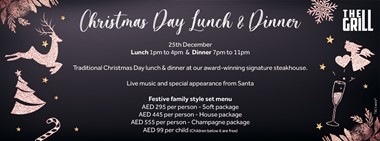 Christmas Day Lunch & Dinner @ The Grill