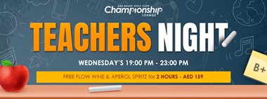 Teachers Night @ The Championship Lounge