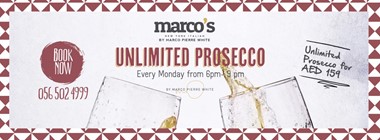 Unlimited Prosecco @ Marco's 