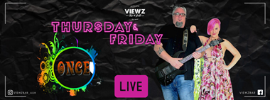 Live Music with Resident Band Once Duo @  Viewz Bar  